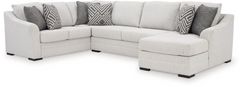 Benchcraft® Koralynn 3-Piece Stone Left-Arm Facing Sectional with Chaise
