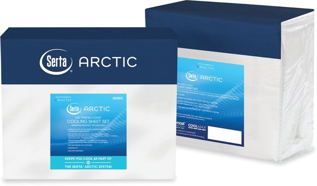 Serta® Arctic Cooling Queen White Sheet Set-2