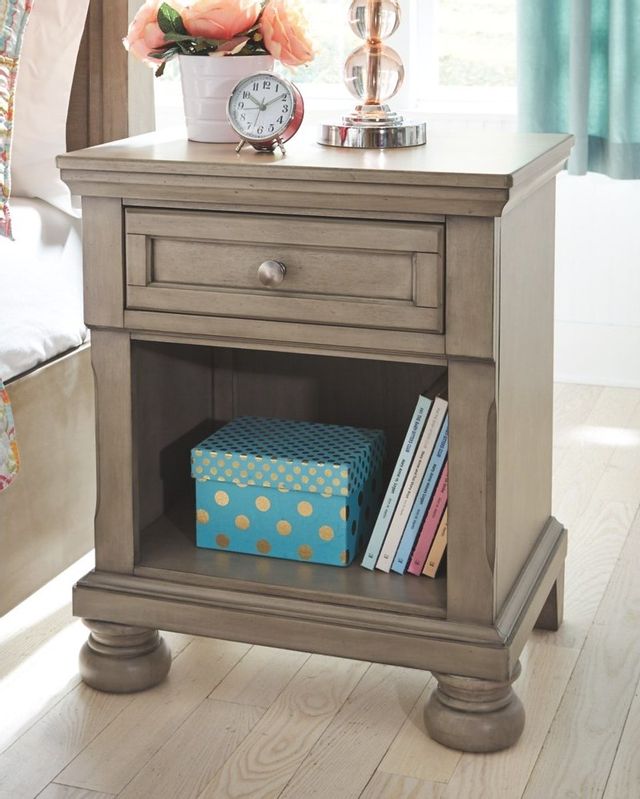 Signature Design by Ashley® Lettner Light Gray Nightstand 4