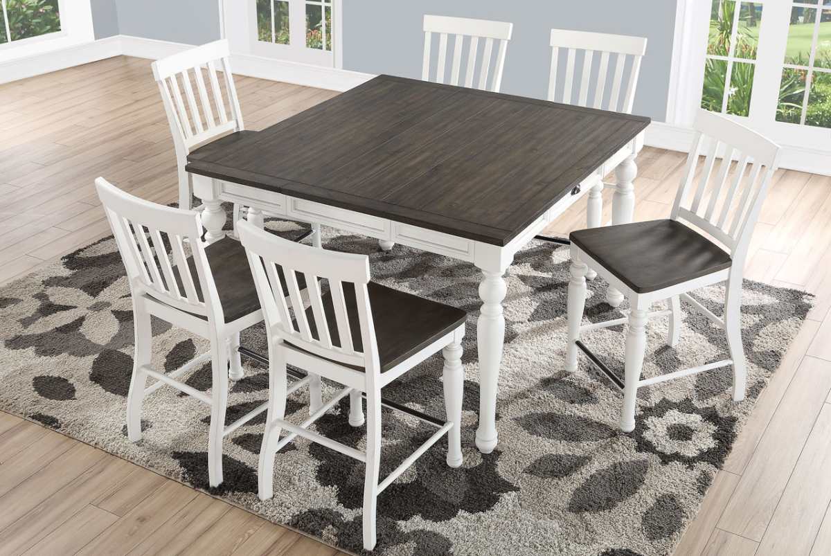 Joanna 7 Piece Dining Set Counter Height Walker Furniture