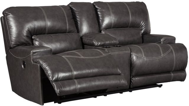 Signature Design by Ashley® McCaskill Gray Recliner Loveseat with Console-0