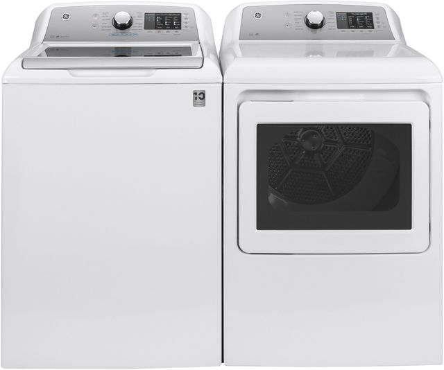 GE® 7.4 Cu. Ft. White Front Load Gas Dryer 2
