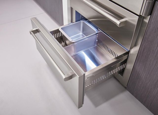 Sub-Zero® PRO 36" Stainless Steel Frame Bottom Freezer Refrigerator-2