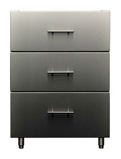 Kalamazoo™ Outdoor Gourmet Signature Series 24" Stainless Steel Storage Cabinet with Three Drawer