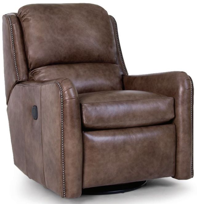 Smith Brothers Brown Swivel Glider Reclining Chair | The Sofa Store ...