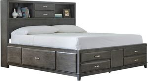 Signature Design by Ashley® Caitbrook Gray Queen Storage Bed with 8 Drawers P05571999