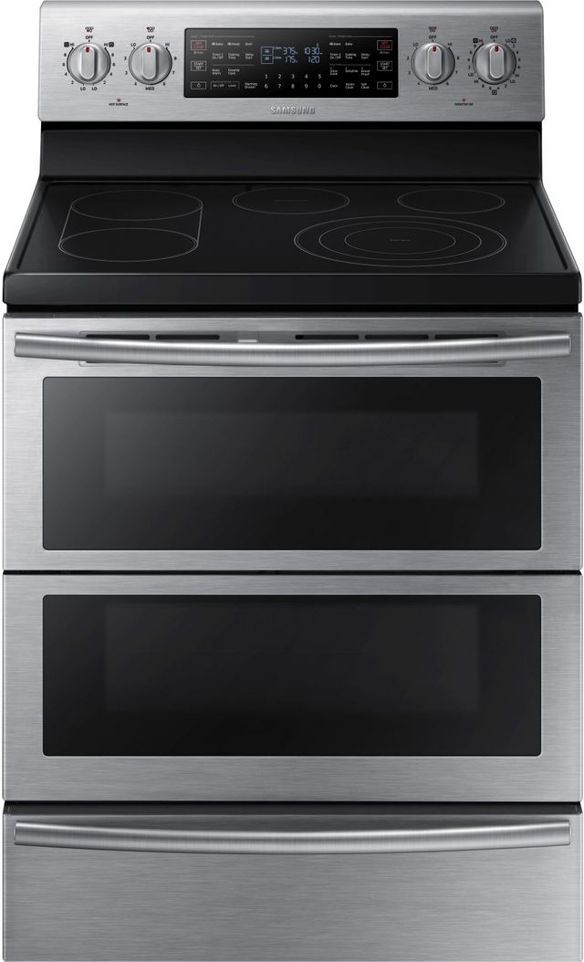 Samsung 30" Stainless Steel Free Standing Electric Flex Duo® Range-0