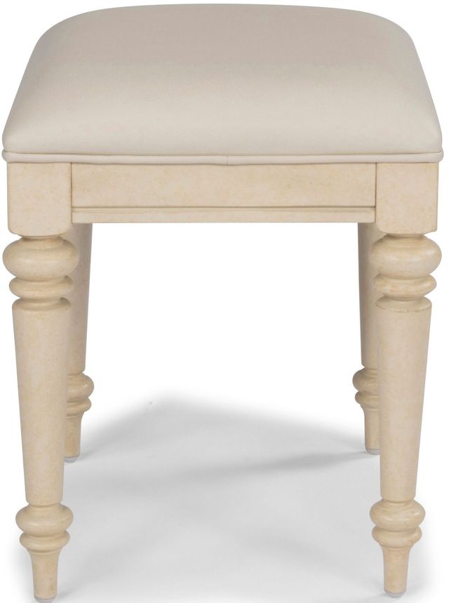homestyles® Provence Antiqued White Vanity Bench-3