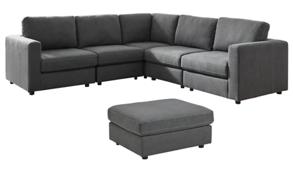 Signature Design by Ashley® Candela 6-Piece Charcoal Living Room Seating Set