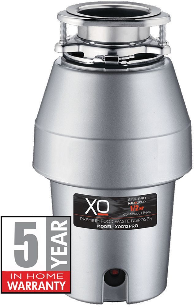 XO 0.5 HP Continuous Feed Stainless Steel Food Waste Disposer 1