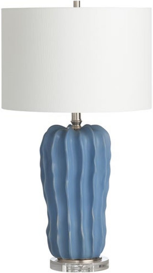 Crestview Collection Dora Blue Stone Table Lamp | Miskelly Furniture