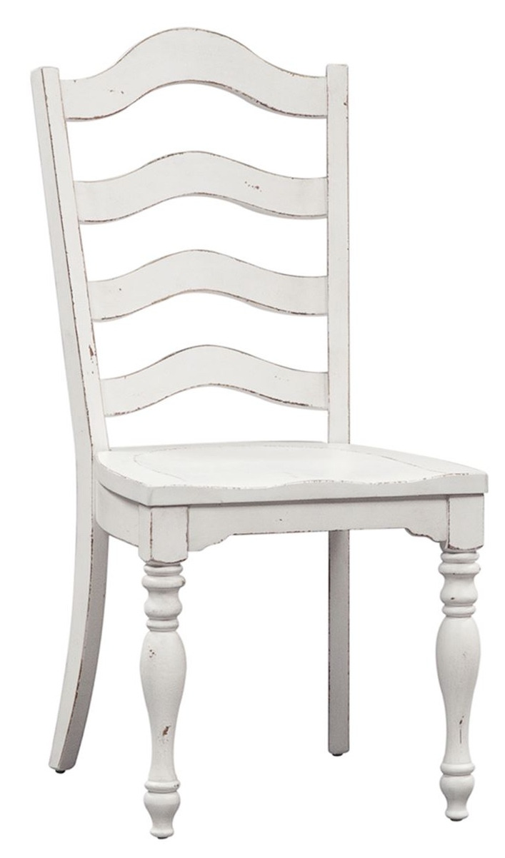 Liberty Furniture Magnolia Manor Antique White Ladder Back Side Chair
