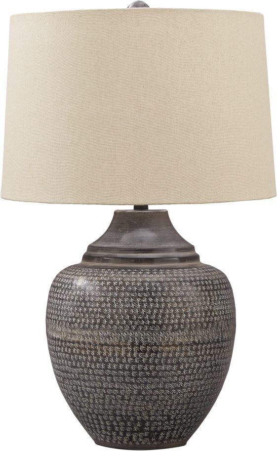 Signature Design by Ashley® Olinger Antiqued Brown Metal Table Lamp 0