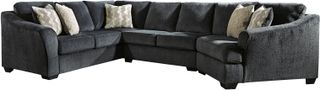 Signature Design by Ashley® Eltmann 3-Piece Slate Sectional with Cuddler