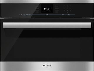 Miele ContourLine 23.44" Electric Single Combi-Stem Oven Built In-Clean Touch Steel