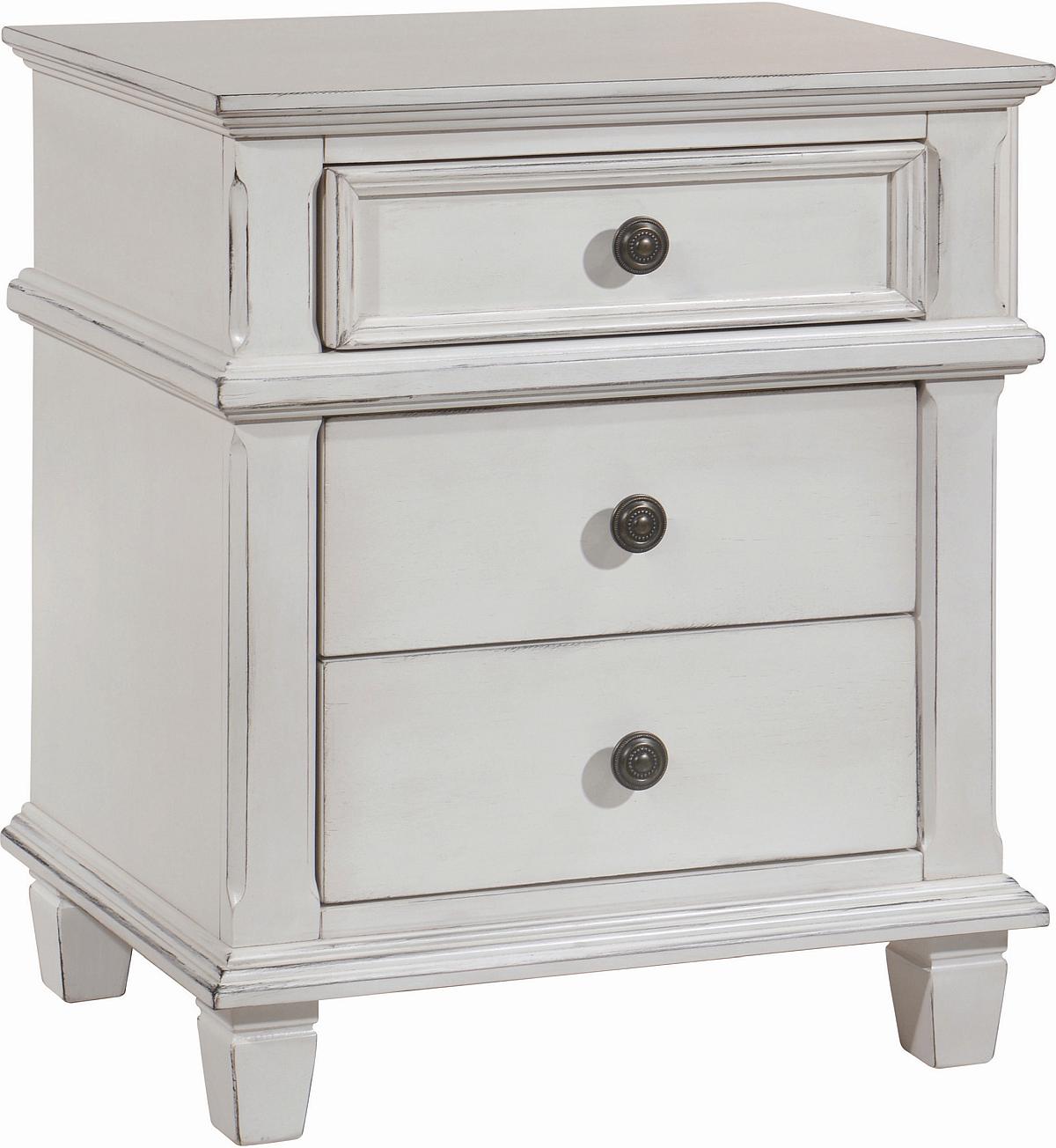 coaster white nightstand