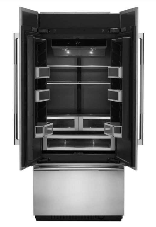 JennAir® 20.8 Cu. Ft. Panel Ready Built In French Door Refrigerator-1