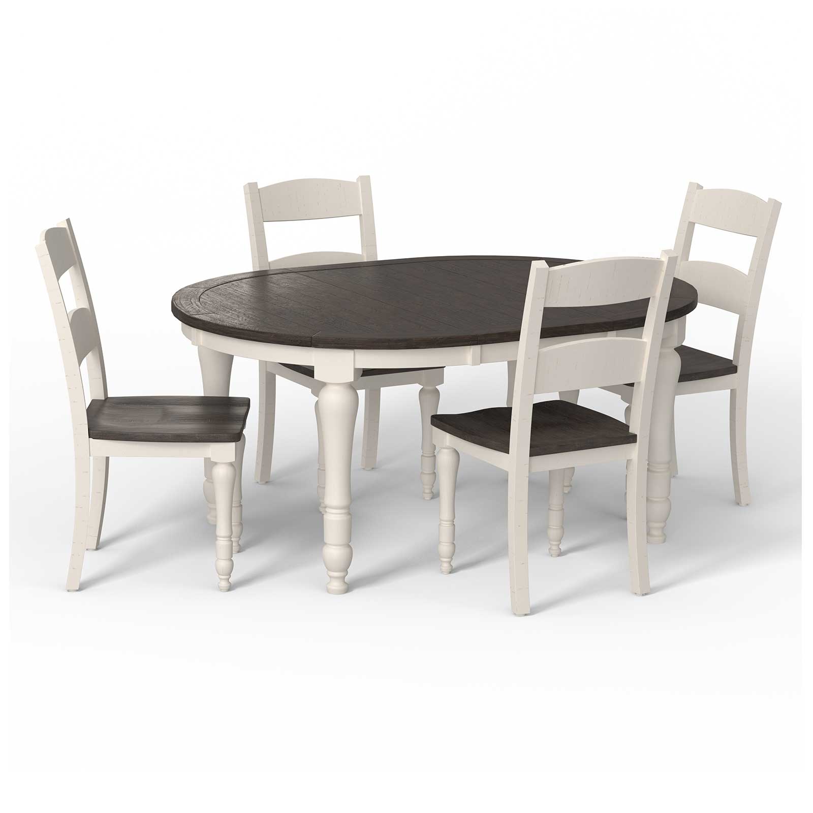 Jofran Madison County Oval Dining Table & 4 Chairs