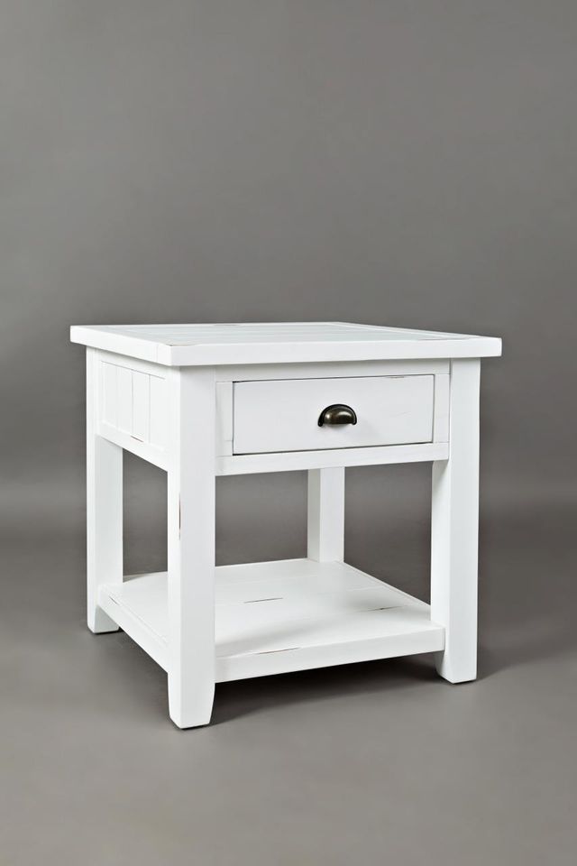 Jofran Inc. Artisan's Craft Weathered White End Table