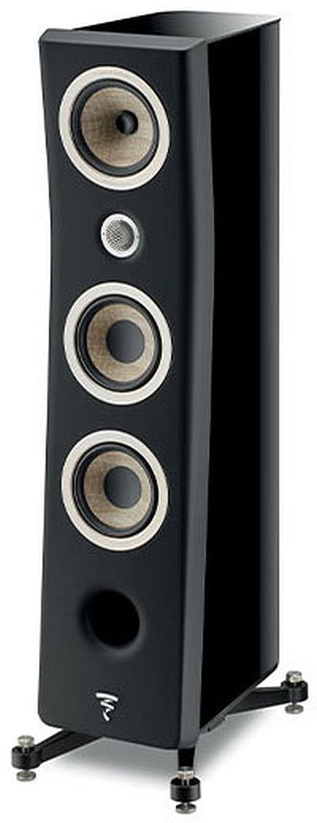 Focal® N°2 Black High Gloss/Black Matte Floor Standing Speaker