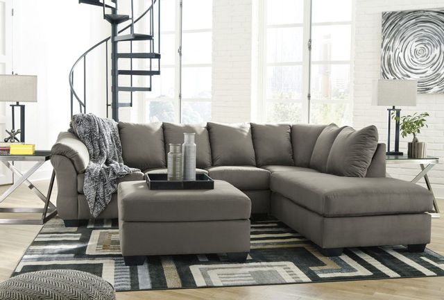 Signature Design by Ashley® Darcy Cobblestone 2-Piece Sectional with Chaise 5