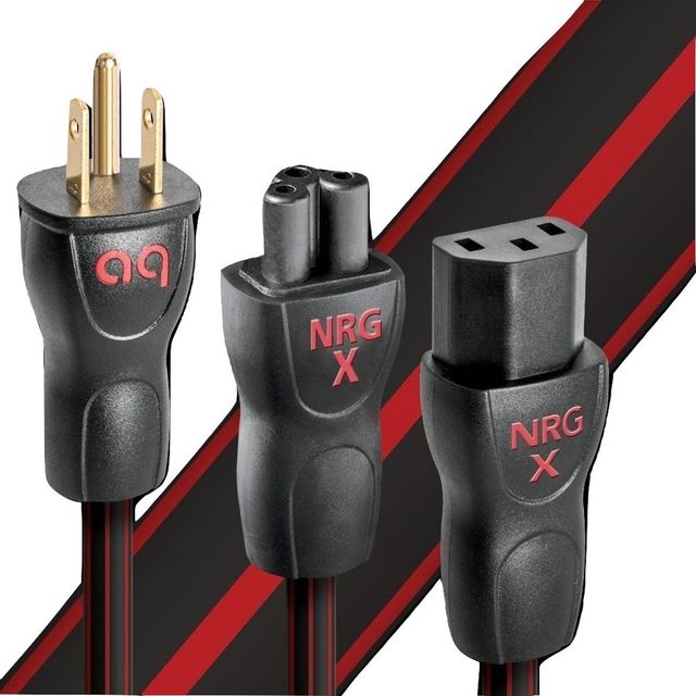 AudioQuest® NRG-X3/i Set of 5 Red 12" US C13 Power Cable