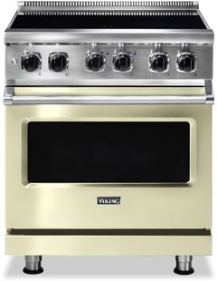 Viking® 30" Vanilla Cream Freestanding Induction Range