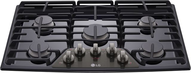 LG 30” Black Stainless Steel Gas Cooktop-LCG3011BD-1