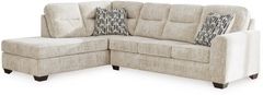 Signature Design by Ashley® Lonoke 2-Piece Parchment Right-Arm Facing Sectional with Chaise