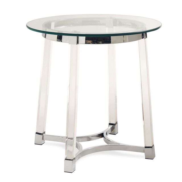 Elements Lucinda Glass End Table-0