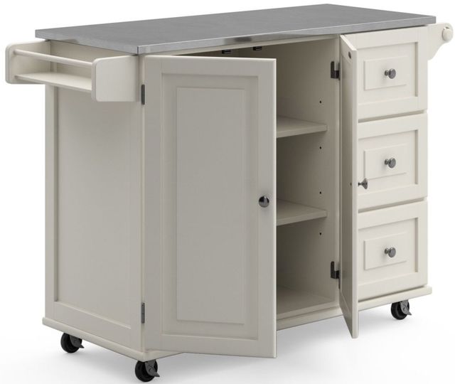 homestyles® Dolly Madison White Kitchen Cart-1