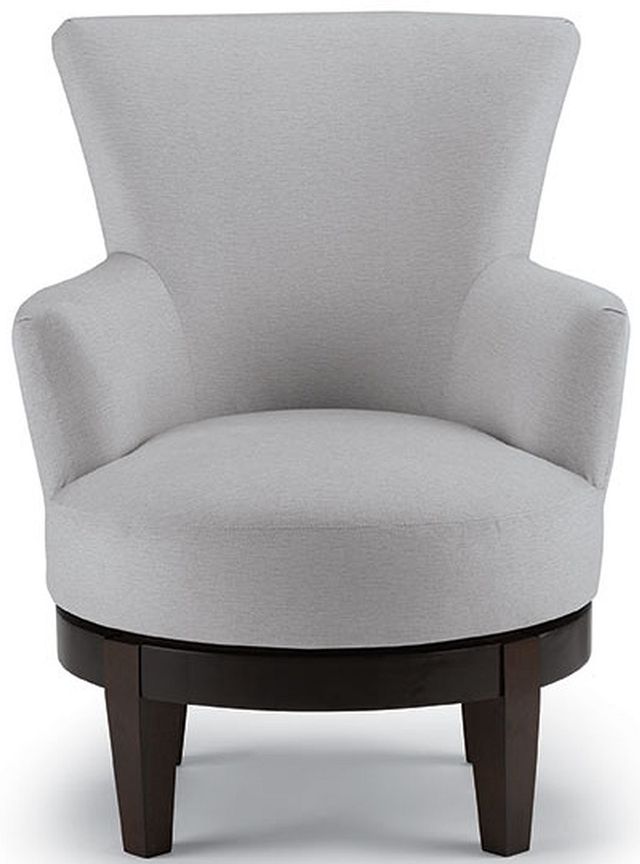 Best Home Furnishings Justine Espresso Swivel Chair 0