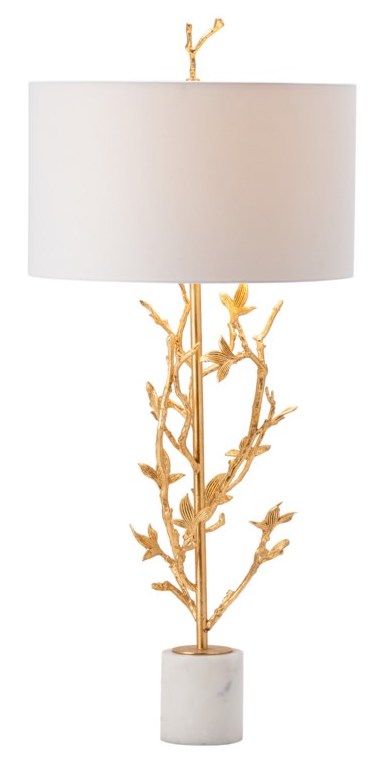 Crestview Collection Chianti Gold Leaf Table Lamp-1