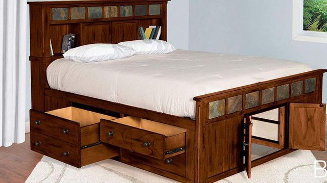 Sunny Designs™ Santa Fe Eastern King Storage Bed-1