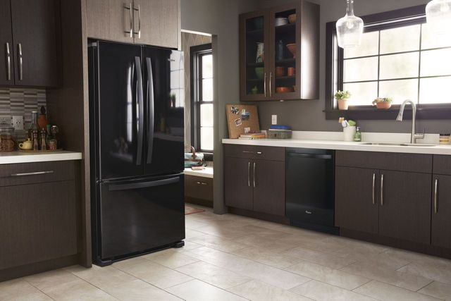 Whirlpool® 22.1 Cu. Ft. Black  French Door Refrigerator 10