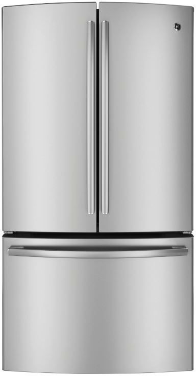 GE Profile 23.1 Cu. Ft. Counter Depth French Door Refrigerator-Stainless Steel