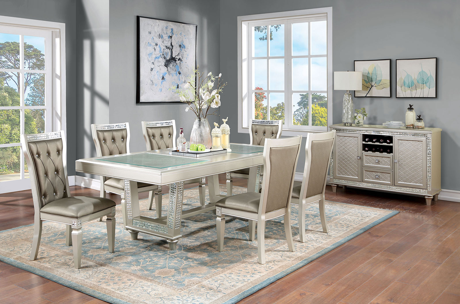 Champagne discount dining set