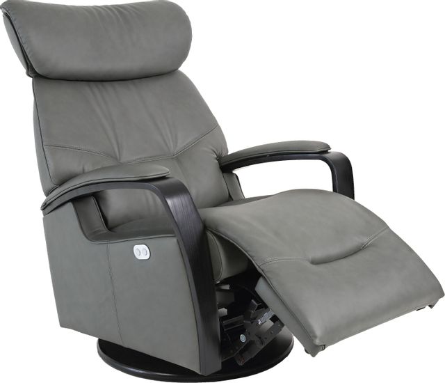 Fjords® Relax Rio Grey Small Dual Motion Swivel Recliner 1