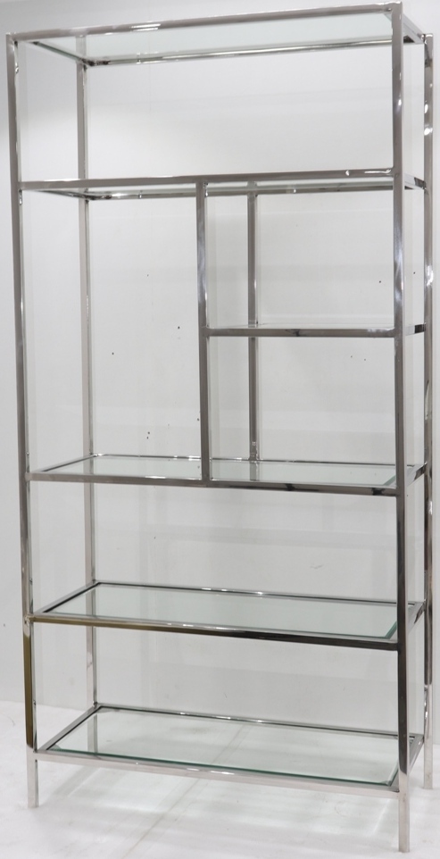 Crestview Collection Cromwell Chrome Etagere