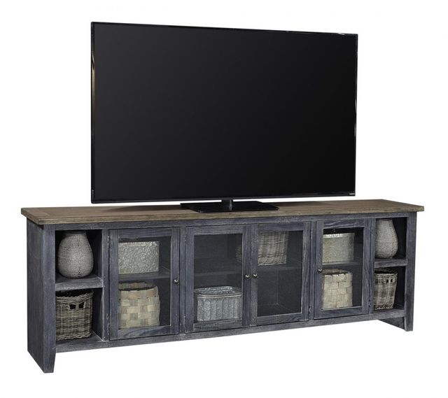 Aspenhome® Eastport Drifted Black 97" Console with 4 Doors