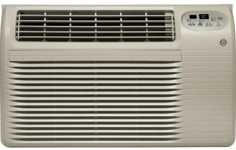 GE® 230/208 Volt Built In Heat/Cool Room Air Conditioner-Soft Gray 0