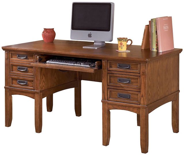 Signature Design by Ashley® Cross Island Medium Brown 60" Office Desk 0