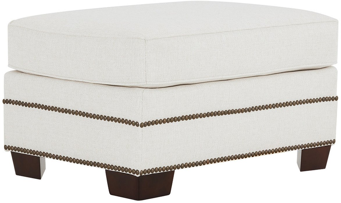 Kevin Charles Fine Upholstery® Foster Sugarshack Glacier Ottoman