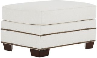 Kevin Charles Fine Upholstery® Foster Sugarshack Glacier Ottoman