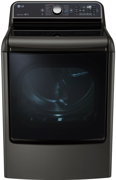 LG Front Load Electric Dryer-Black Stainless Steel