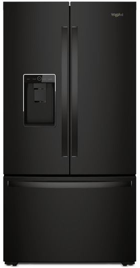 Whirlpool® 24 Cu. Ft. Counter Depth French Door Refrigerator-Black