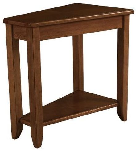Hammary® Wedge Chairside Oak Table