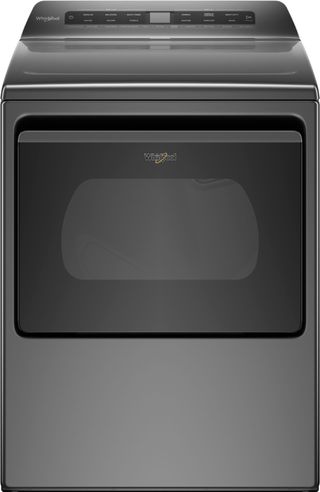 Whirlpool® 7.4 Cu. Ft. Chrome Shadow Front Load Electric Dryer