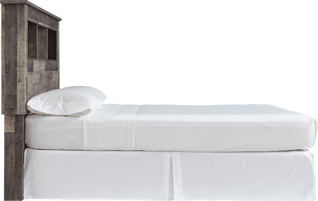 Benchcraft® Derekson Multi Gray Queen Panel Bed with Storage 14