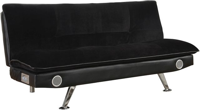 Coaster® Black Odel Upholstered Sofa Bed With Bluetooth Speakers-0